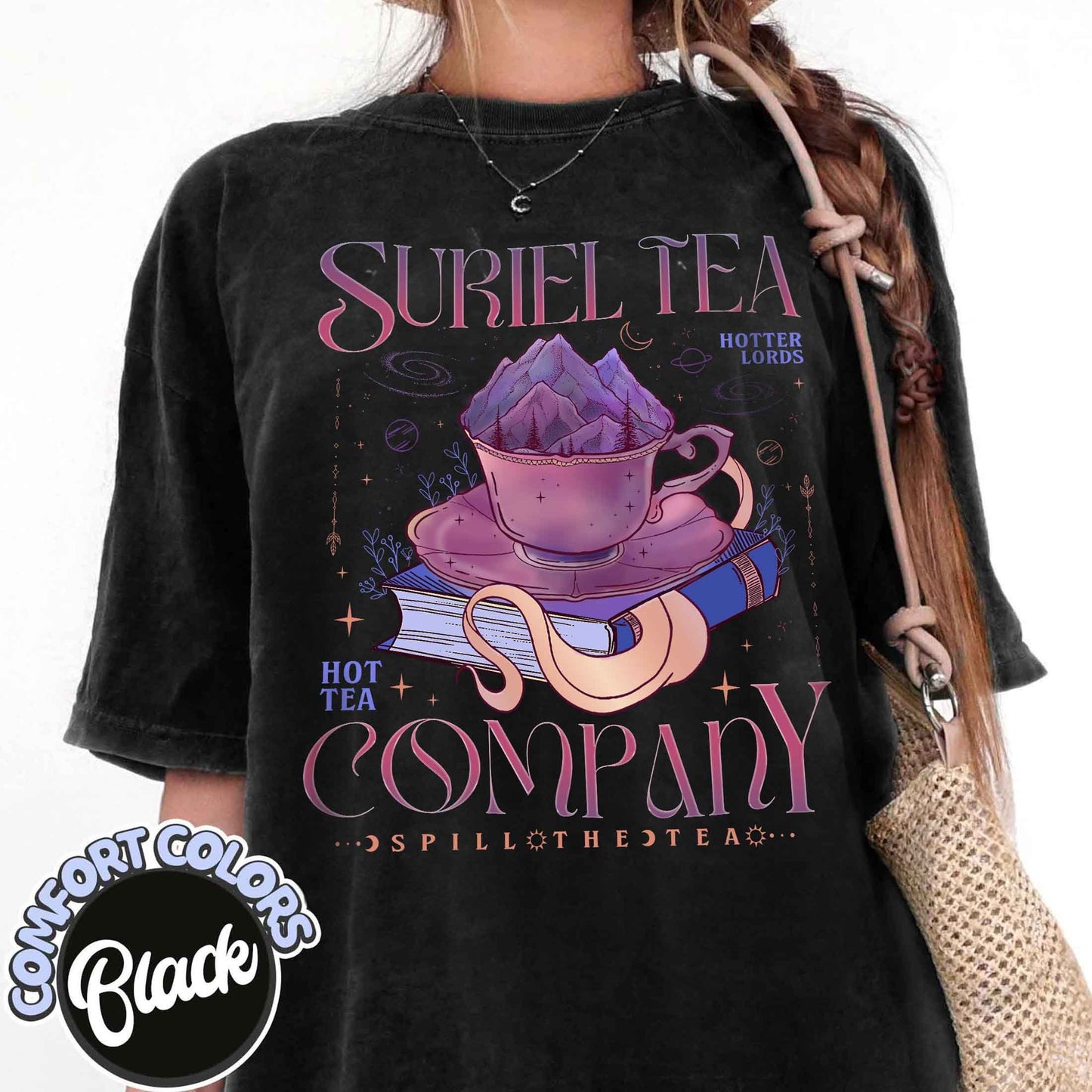 Suriel Tea Co Comfort Color Shirt, A Court Of Thorns And Roses, Bookish Booktok Shirt, Acotar Sjm Trendy Merch, Velaris Acotar Shirt