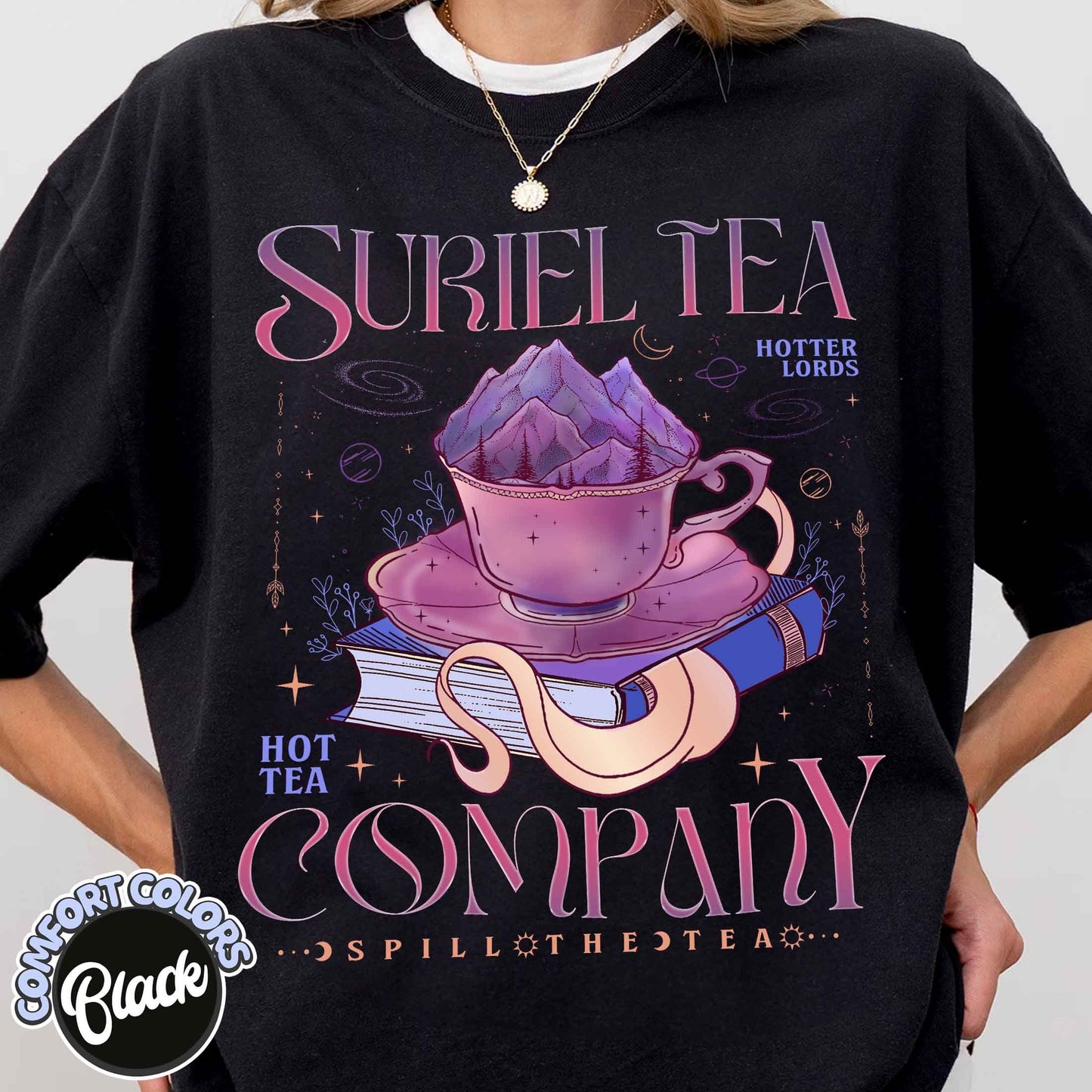 Suriel Tea Co Comfort Color Shirt, A Court Of Thorns And Roses, Bookish Booktok Shirt, Acotar Sjm Trendy Merch, Velaris Acotar Shirt