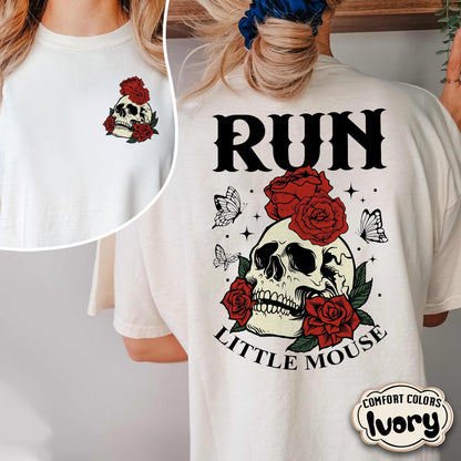 Run Little Mouse Comfort Colors Shirt, Spicy Books Dark Romance Merch, Smut Reader Shirt, Dark Romance Book Lover Shirt Book Lover Gift