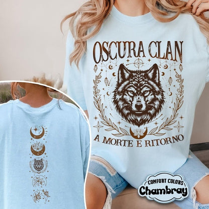 Oscura Clan Comfort Colors Shirt, A Morte E Ritorno Shirt, Ruthless Boys Shirt, Twisted Sisters, Zodiac Academy Merch, Lunar Brotherhood