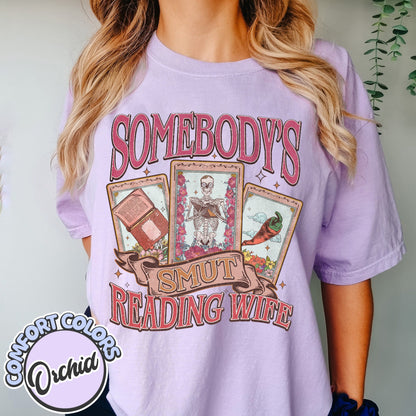 Smutty Book Club Comfort Colors Shirt,Somebody's Smut Reading Wife Shirt,Dark Romance Book Club Shirt,Spicy Book Club Shirt, Book Lover Gift