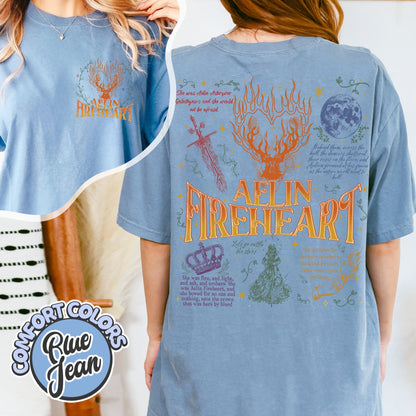 Throne Of Glass Fan Comfort Colors Shirt, Fireheart Tee, Bookish Shirt Acotar, Sjm Merch Acotar, Quote Bookish Gift, Aelin Quote Tee