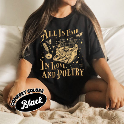 All's Fair In Love And Poetry Comfort Colors Shirt, Tortured Poets Department Tee, New Album Unisex Tshirt