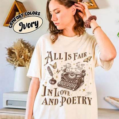 All's Fair In Love And Poetry Comfort Colors Shirt, Tortured Poets Department Tee, New Album Unisex Tshirt