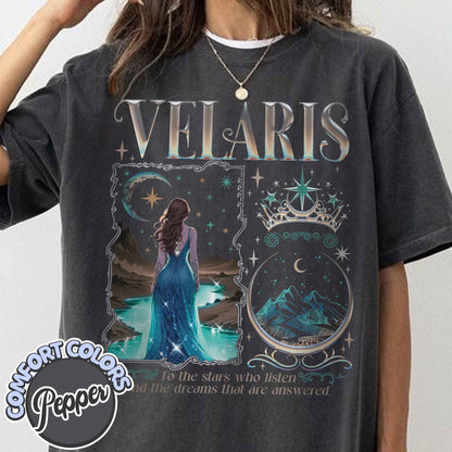 Velaris City of Starlight Acotar Comfort Colors Shirt, The Night Court Shirt, Court Of Dreams, Rhysand, Cassian, Sarah J Maas, Booklover Tee