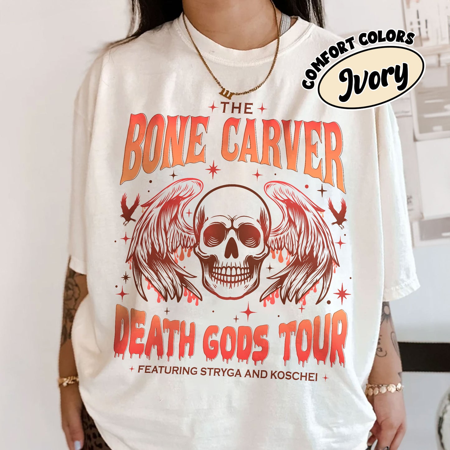 The Bone Carver Comfort Colors Shirt, Acotar SJM Merch, The Bone Carver A Court Of Thorns And Roses, Booktok Merch