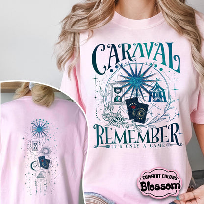 Caraval Comfort Colors Shirt, Remember It's Only A Game Shirt, Legendary Booktok Shirt, Stephanie Garber, Bookish Shirt,Romantasy Book Lover