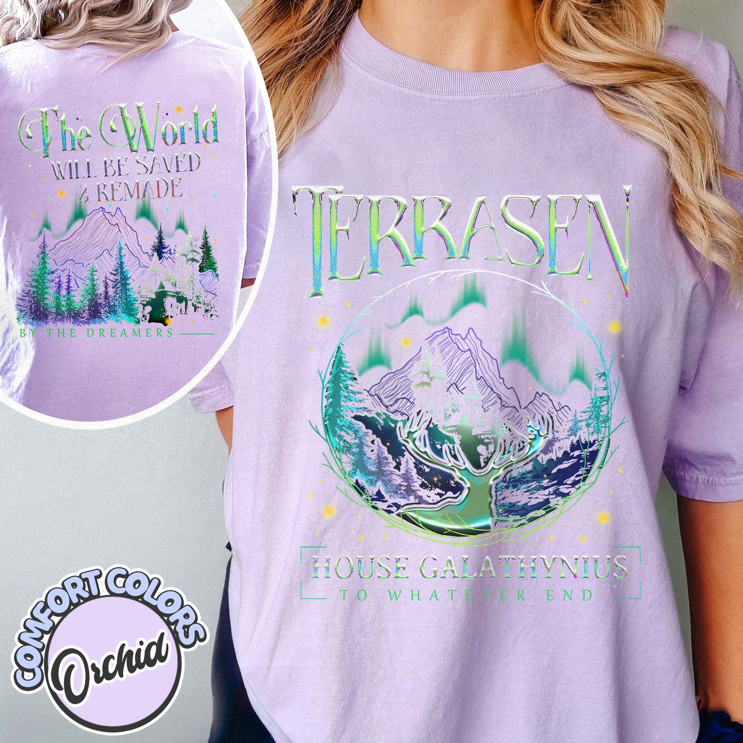 Comfort Colors® Sjm- Terrasen T-shirt, Throne Of Glass T-shirt, Reading Lover Gift, Book Lover T-shirt, Gifts For Book Love, Tog Shirt