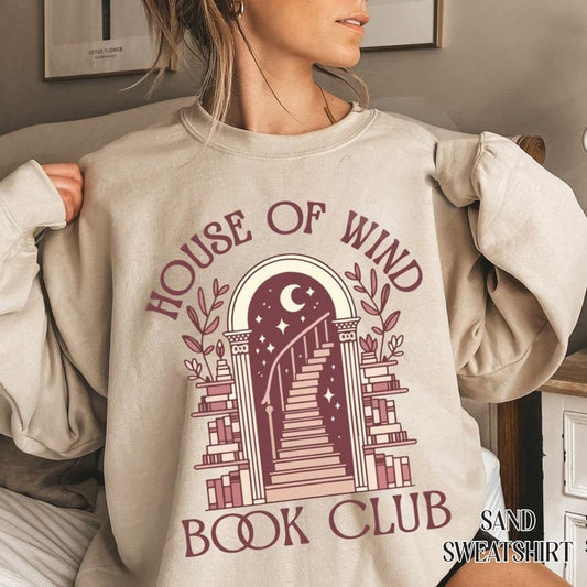 ACOTAR House Of Wind Book Club Shirt | Night Court Velaris House Of Wind Library Sarah J Maas Throne of Glass, Valkyrie Reading Room SJM