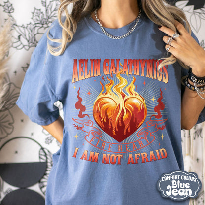 Fireheart Aelin Comfort Colors Shirt, Throne Of Glass Fan Shirt, Aelin Galathynius Shirts, Kingsflame The Thirteen, Trendy SJM Merch