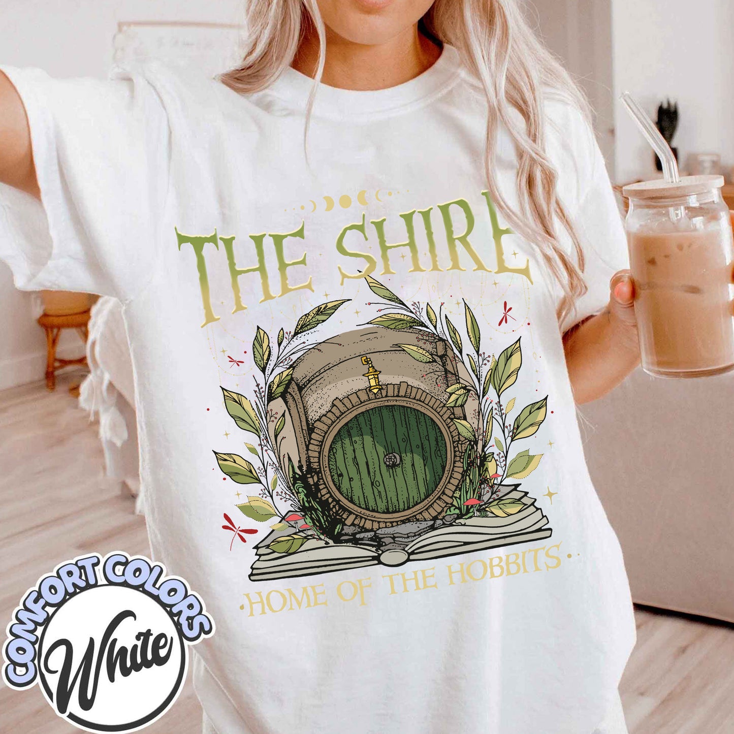 The Shire Comfort Colors Shirt, Gift For Hobbit Lovers, Tolkien Shirt, The Fellowship Bookish Shirt Hobbit Shirt, Lord Of The Rings Shirt