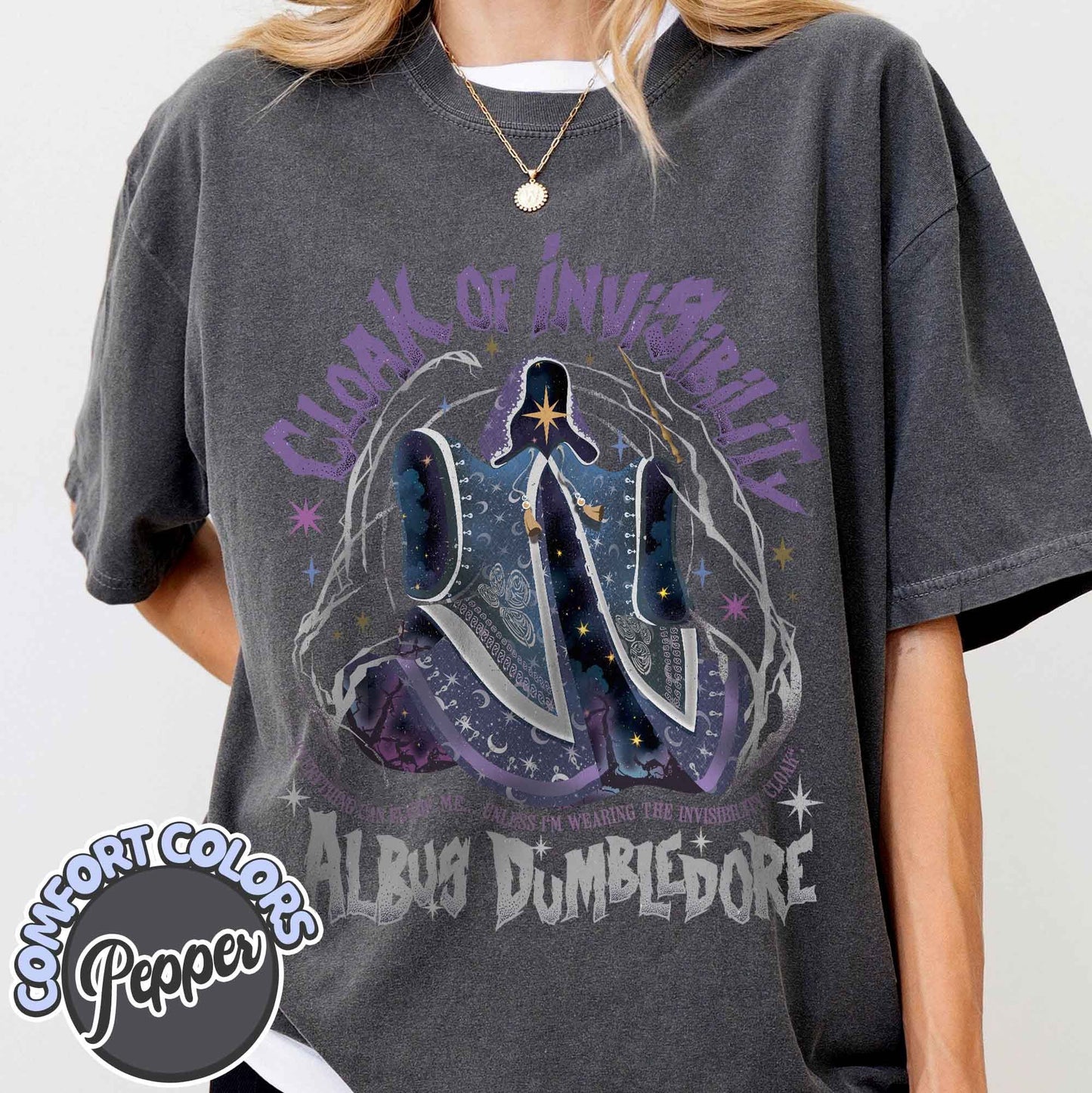 Wizard School Fandom Comfort Colors Shirt, Cloak Of Invisibility,Hp Inspired Png Shirt Wizarding World,Bookish Gift For Fan,Magic Wand Shirt