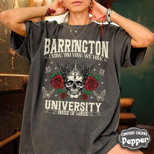 Barrington University Comfort Colors Shirt, Haunting Adeline Shirt, the Ritual Merch, Dark Romance Book Club, Smut Shirt, Fantasy Reader