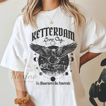 Ketterdam Crow Club Sweatshirt, Crow Club Crewneck, Six Of Crows Shirt, No Mourners No Funerals T-shirt , Shadow and Bone Sweatshirt