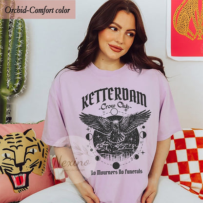 Ketterdam Crow Club Sweatshirt, Crow Club Crewneck, Six Of Crows Shirt, No Mourners No Funerals T-shirt , Shadow and Bone Sweatshirt